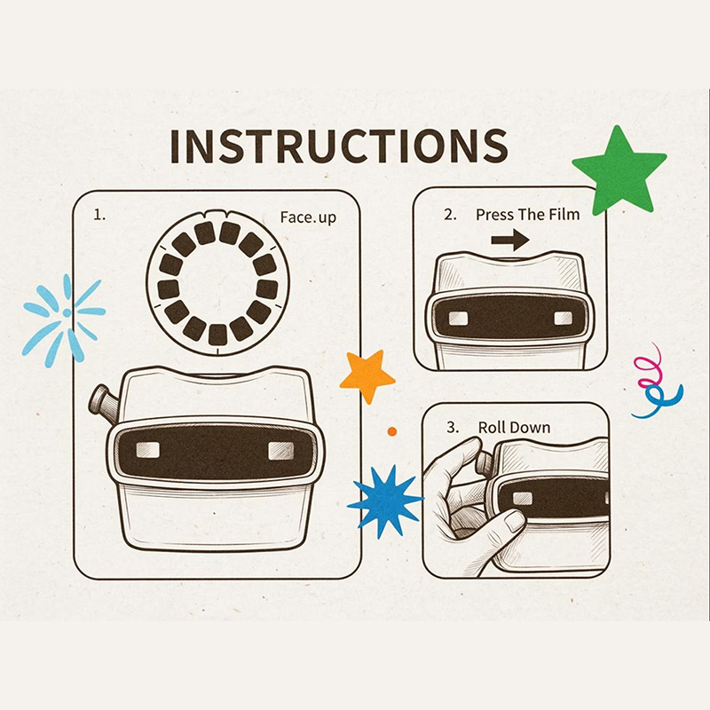 Personalized Viewmaster with Photo Reels Custom Anniversary Gift for Him or Her Retro Photo Keepsake Custom Viewfinder Mother's Father's Day Gift