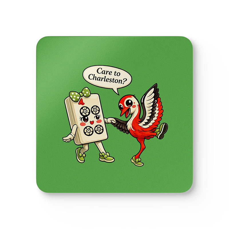 Personalized Care to Charleston Mahjong Coaster Birdie Bam Design Mahj Party Decor Mahjong Girls Night Favor Hostess Gift Table Protector