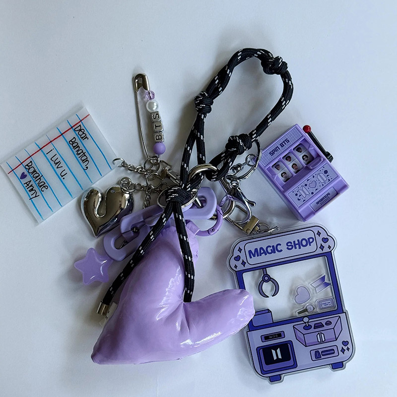 Personalized MAGIC SHOP SHAKER Bag Charm Keychain Claw Machine Keyring Kpop Concert Acrylic
