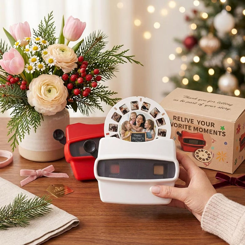 Personalized Viewmaster with Photo Reels Custom Anniversary Gift for Him or Her Retro Photo Keepsake Custom Viewfinder Mother's Father's Day Gift