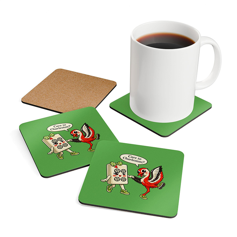 Personalized Care to Charleston Mahjong Coaster Birdie Bam Design Mahj Party Decor Mahjong Girls Night Favor Hostess Gift Table Protector