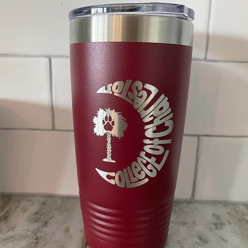 Personalized College Of Charleston Tumbler Gift for Mahjong Lovers
