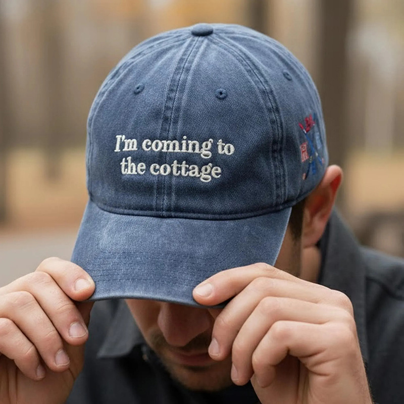 Personalized I'm Coming To The Cottage Heated Movie Rivalry Embroidered Wash Cap Romance LGBT Couple Gift for TV Lovers Book Lovers