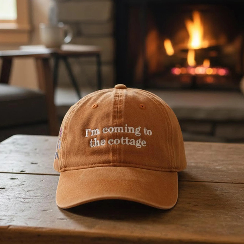 Personalized I'm Coming To The Cottage Heated Movie Rivalry Embroidered Wash Cap Romance LGBT Couple Gift for TV Lovers Book Lovers