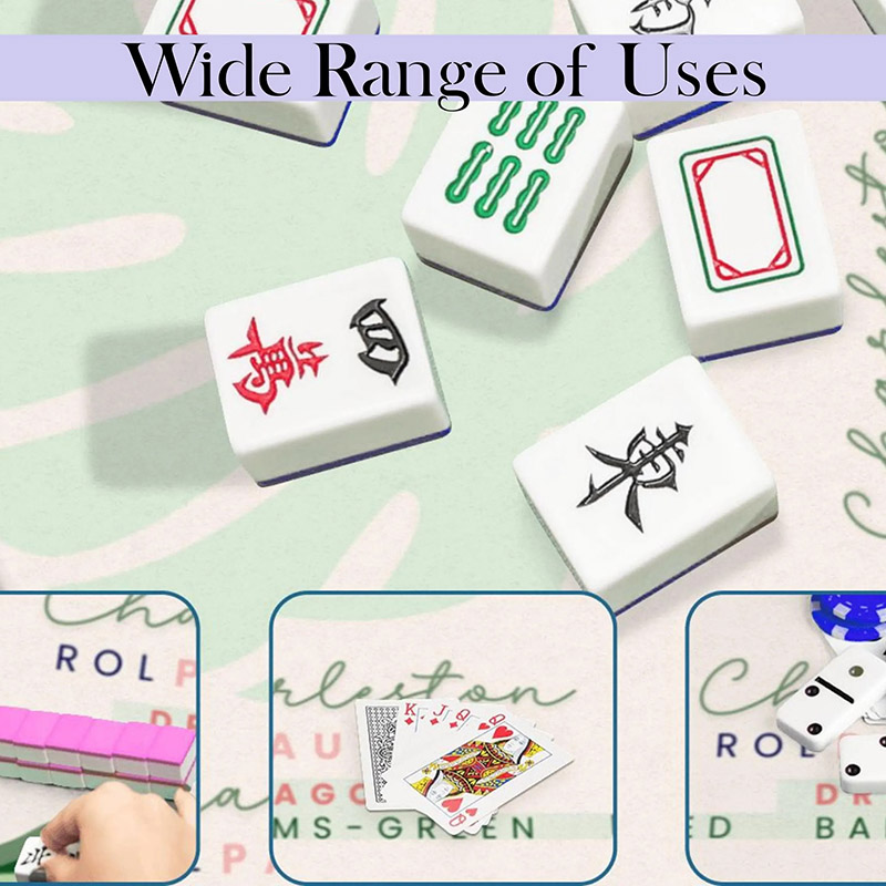 Personalized Palm Beach Learning Mahjong Mat Luxury Mahjong Table Mat with Palm Trees Game Night Decor Gift for Mahjong Lovers