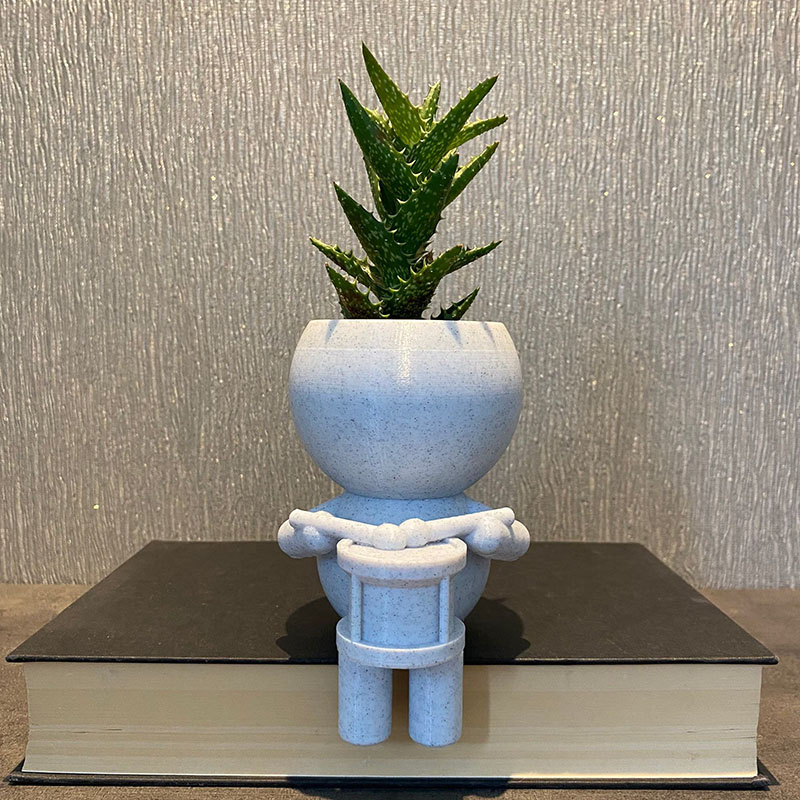 Personalized Little Drummer Snare Drum Succulent Plant Pot 3D Printed Flower Pot Gift for Band Members Music Lovers for Kids