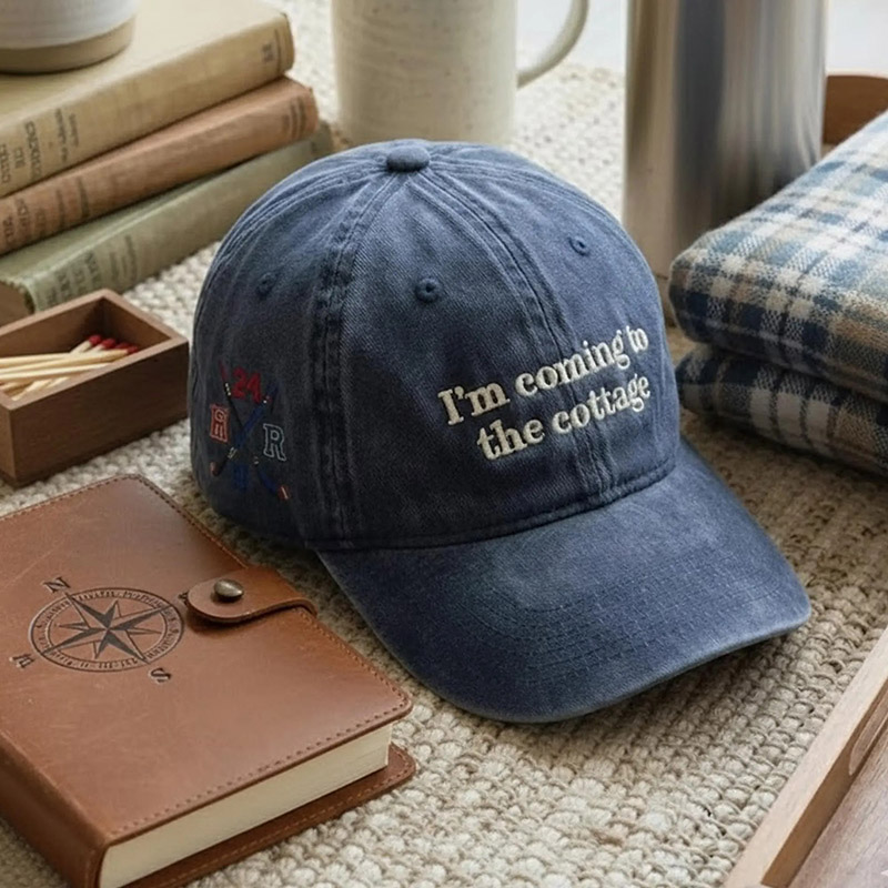 Personalized I'm Coming To The Cottage Heated Movie Rivalry Embroidered Wash Cap Romance LGBT Couple Gift for TV Lovers Book Lovers