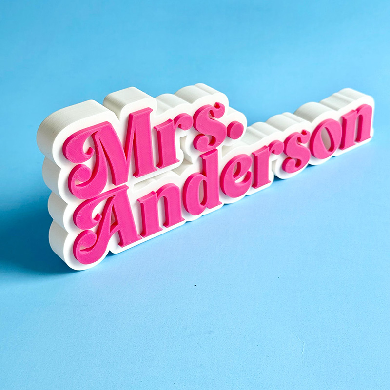 Personalized Teacher Name Sign Classroom Decor Custom Desk Nameplate Back to School Gift for Teacher Elementry School Teacher Gift Music Dance Teacher Gift