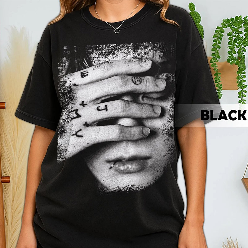 Personalized Retro 90's Comfort Colors Jungkook T-Shirt Jungkook Covering Eyes Kpop Fan Tee T-Shirt Gift for Women and Man for BTS ARMY for Concert