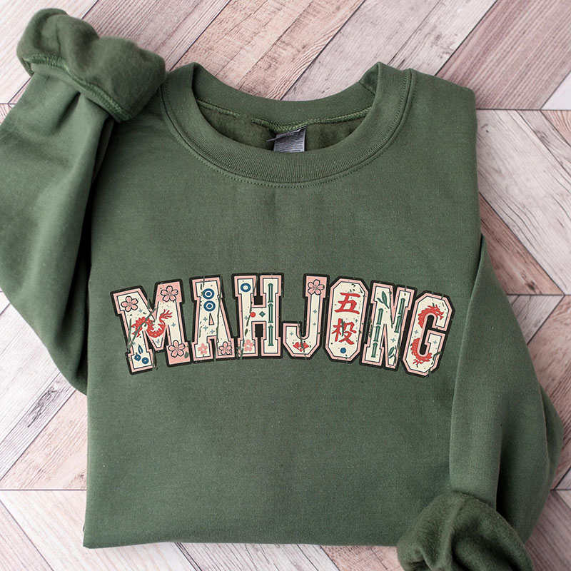 Personalized The Charleston Mahjong Sweatshirt Mahjong Dance Sweatshirt Ladies Game Night Tee
