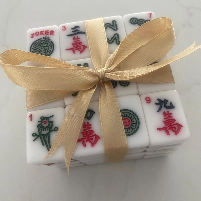 Personalized Mahjong Tile Coasters for House Decor and Mahjong Game for Mahjong Players