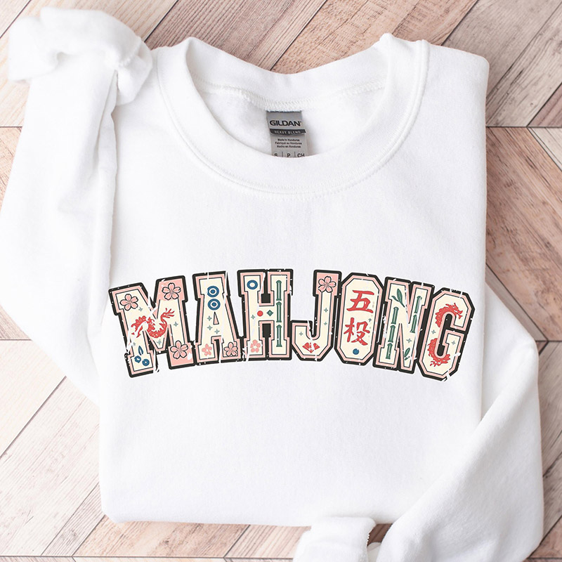Personalized The Charleston Mahjong Sweatshirt Mahjong Dance Sweatshirt Ladies Game Night Tee