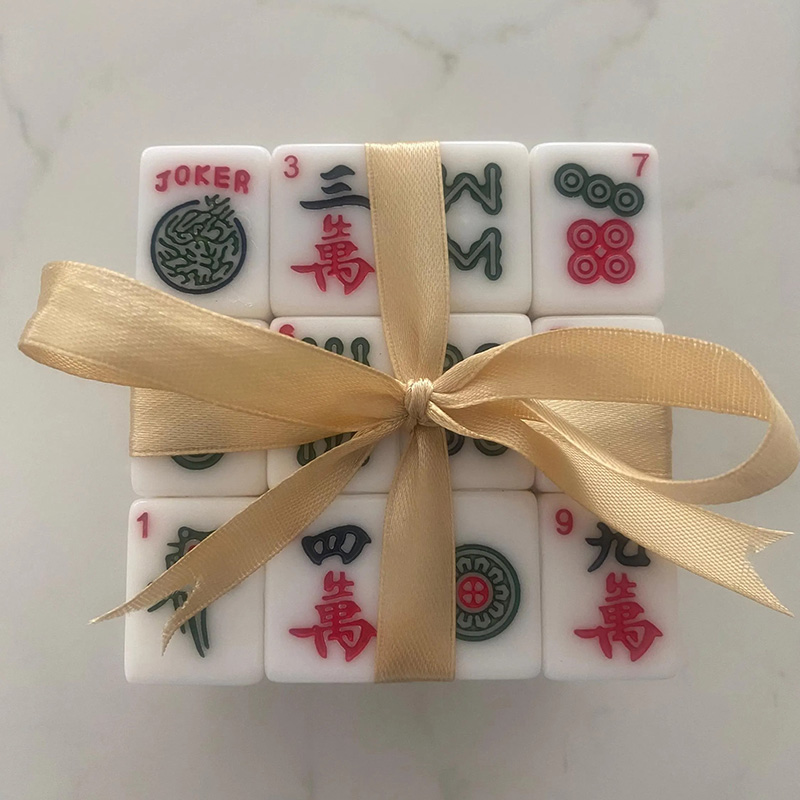 Personalized Mahjong Tile Coasters for House Decor and Mahjong Game for Mahjong Players