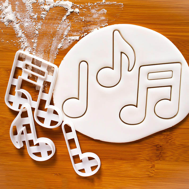 Personalized Musical Notes Cookie Cutters (Set of 3) Crotchet Quaver Music Party Baking for Music Lovers Music Teachers