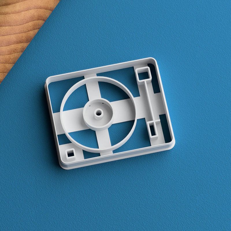 Personalized Vinyl Record Cookie Cutter DJ Cookie Cutter DJ Gift Turntable Hip Hop Cookie Cutter Hip Hop Gift Techno House EDM Music Cookie Cutter for Music Lovers