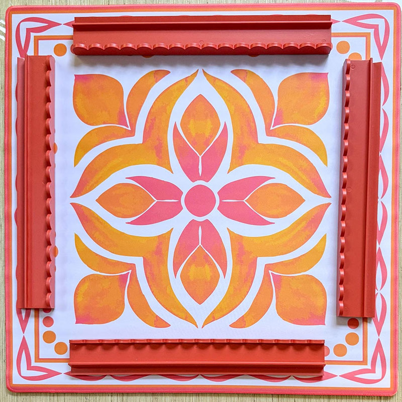 Personalized The Tangelo Delphine Mahjong Game Mat Game Surface Travel Portable Playing for Game Night