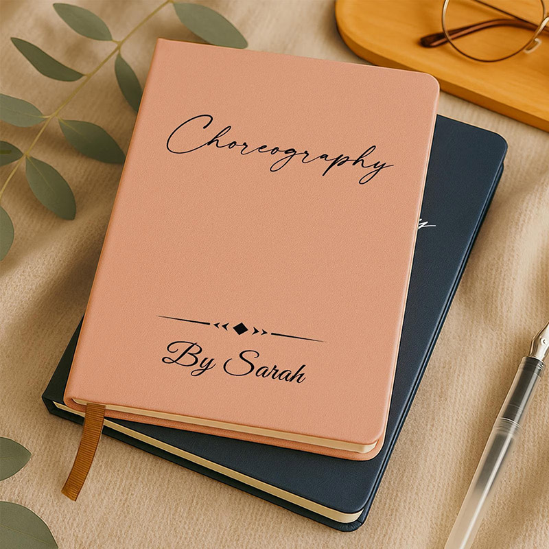 Personalized Choreography Journal Custom Dance Notebook Gift for Dance Teacher Dance Competition Recital Gift Bulk Dance Studio Gift