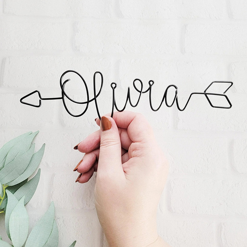 Personalized Name Arrow Wire Bookmark Page Marker Custom Name Planner Accessories Gift High School College Book Lover Bookworm Bibliophile