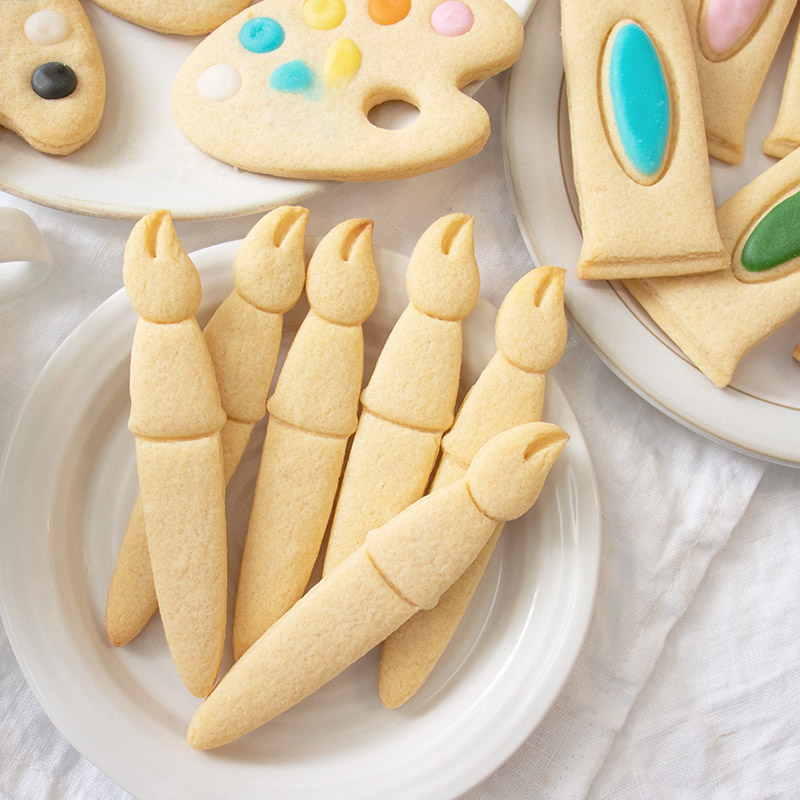 Personalized Paintbrush Cookie Cutter Art Theme Design for Artists Teachers Kids Creative Baking Gifts