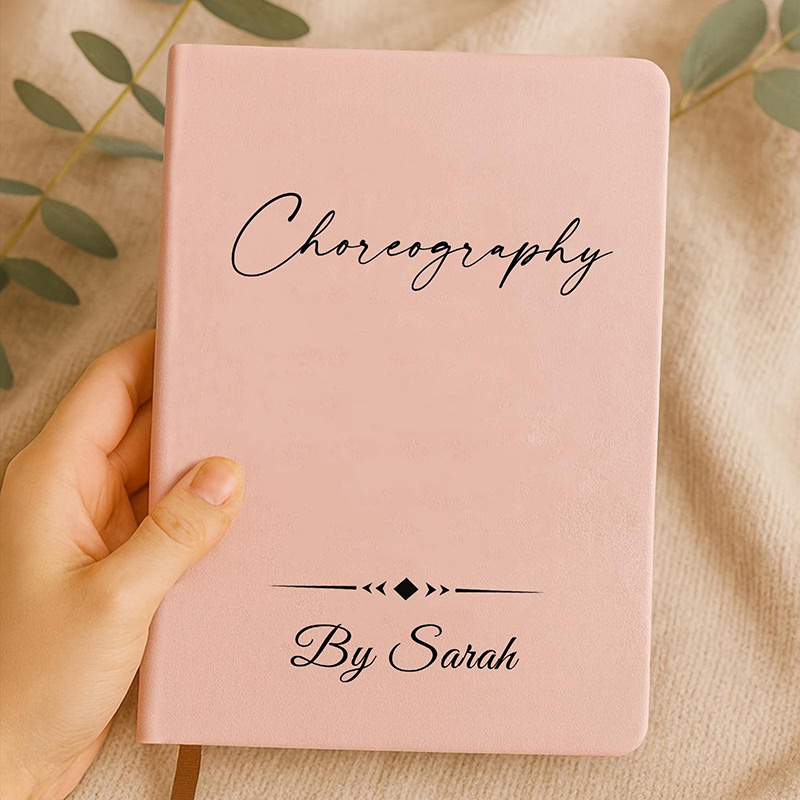 Personalized Choreography Journal Custom Dance Notebook Gift for Dance Teacher Dance Competition Recital Gift Bulk Dance Studio Gift