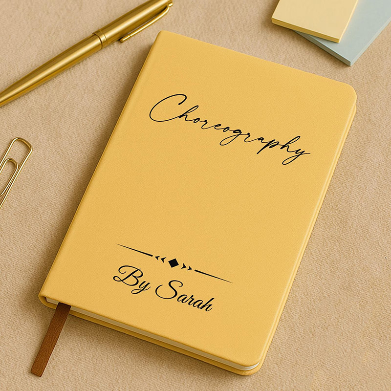 Personalized Choreography Journal Custom Dance Notebook Gift for Dance Teacher Dance Competition Recital Gift Bulk Dance Studio Gift