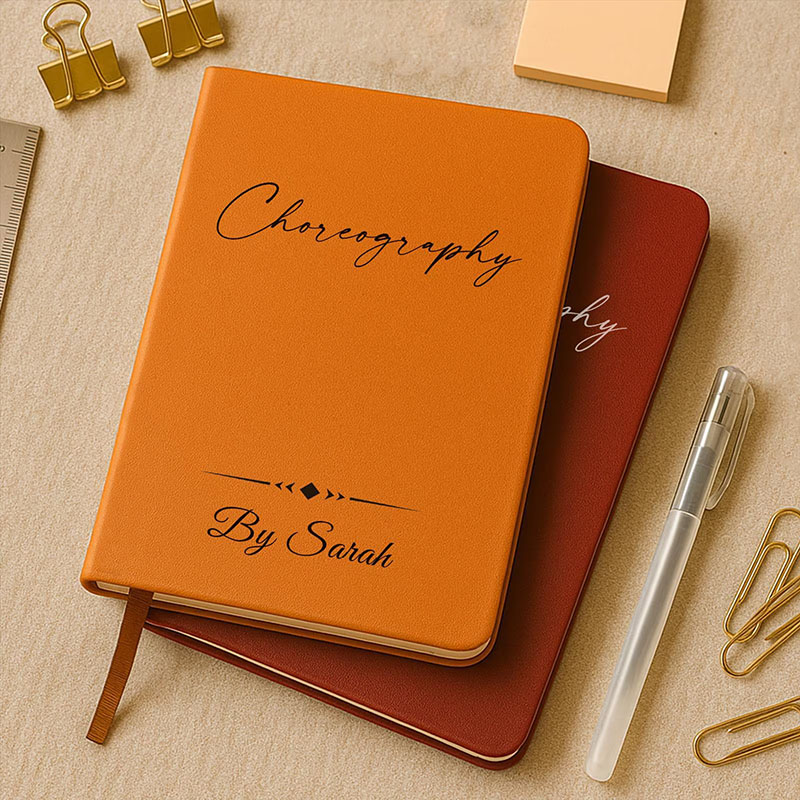 Personalized Choreography Journal Custom Dance Notebook Gift for Dance Teacher Dance Competition Recital Gift Bulk Dance Studio Gift