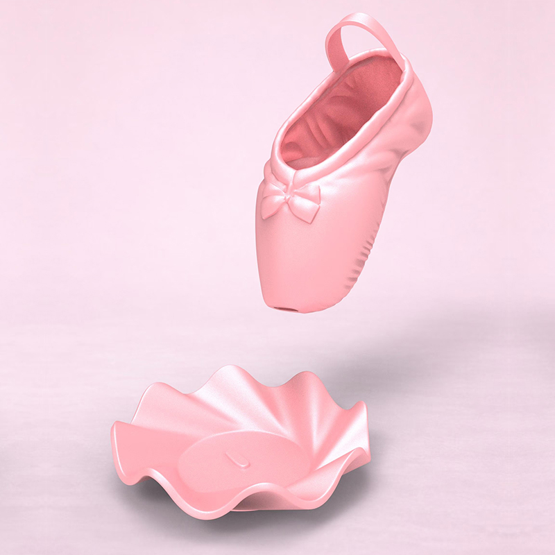 Personalized Multi-Color Ballet Shoe Vase 3D Printed Ballet Sculpture Flower Pot Gift for Ballet Enthusiasts for Her Kids