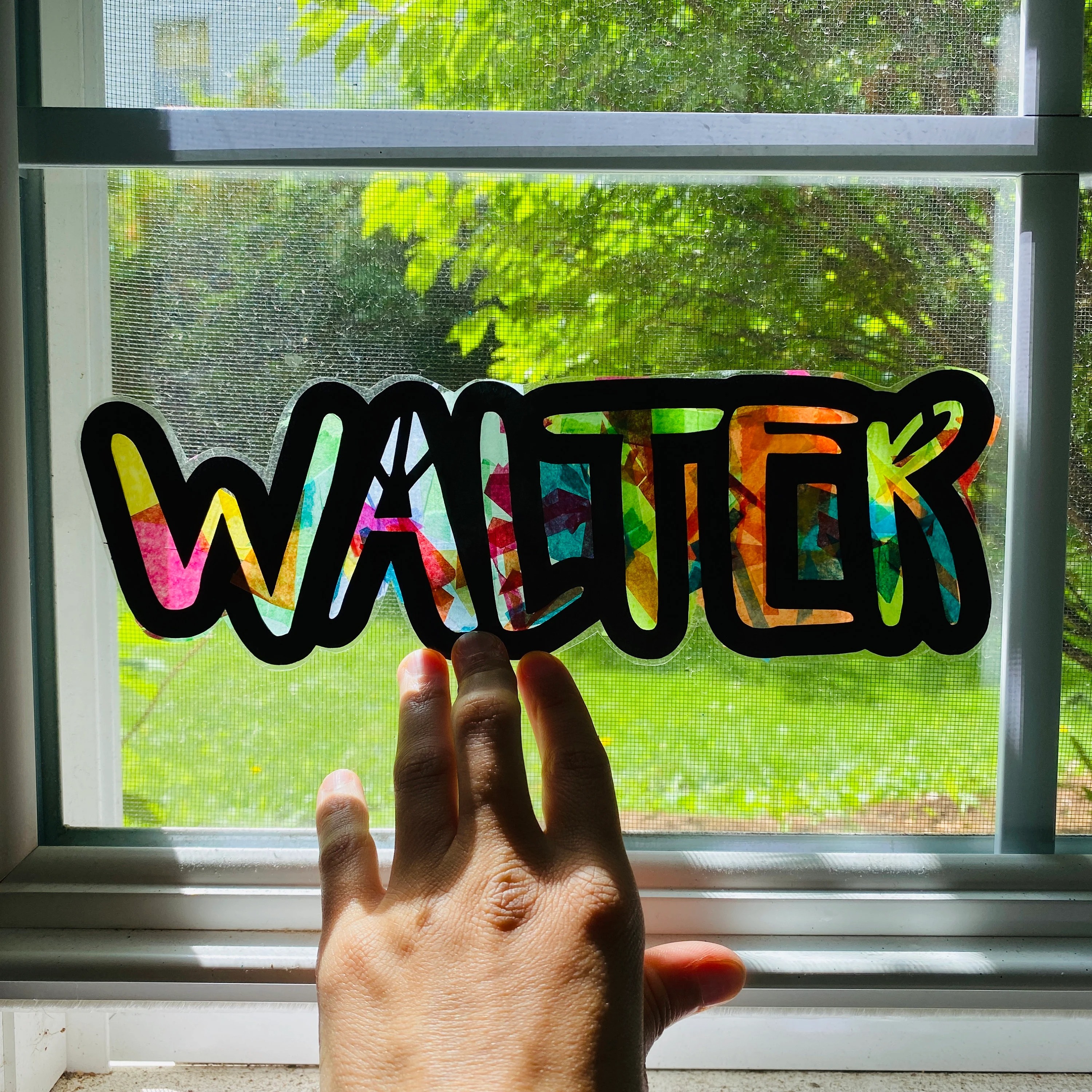 Personalized Name Suncatcher Craft Kit and making arts for Kids Custom DIY Art Set Perfect Birthday Gift or School Activity