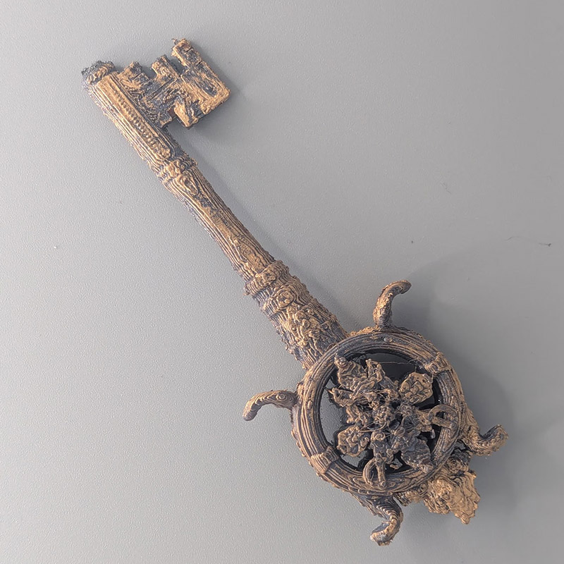 Personalized Village Lady Dimitrescu Key 3D Printed Replica Perfect Gift for Game Lovers Movie Lovers for Game Night Gamer Party