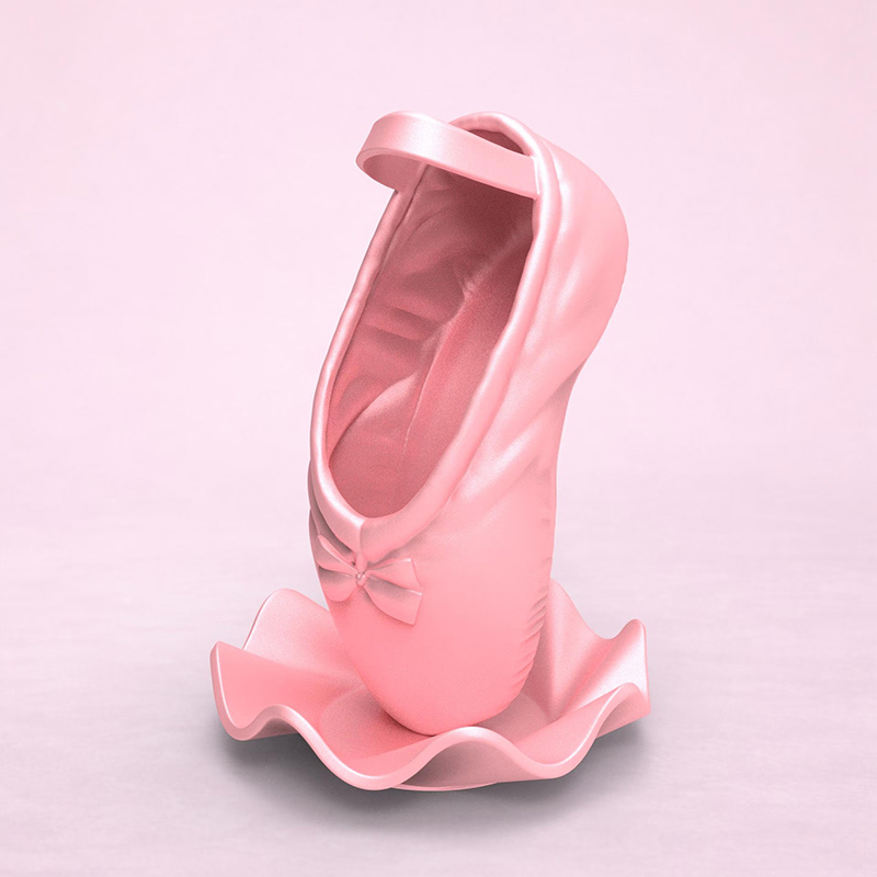 Personalized Multi-Color Ballet Shoe Vase 3D Printed Ballet Sculpture Flower Pot Gift for Ballet Enthusiasts for Her Kids