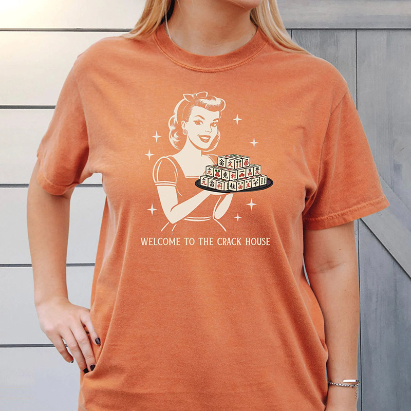 Personalized Welcome to the Crack House Funny Mahjong Shirt Game Night Gift for Her