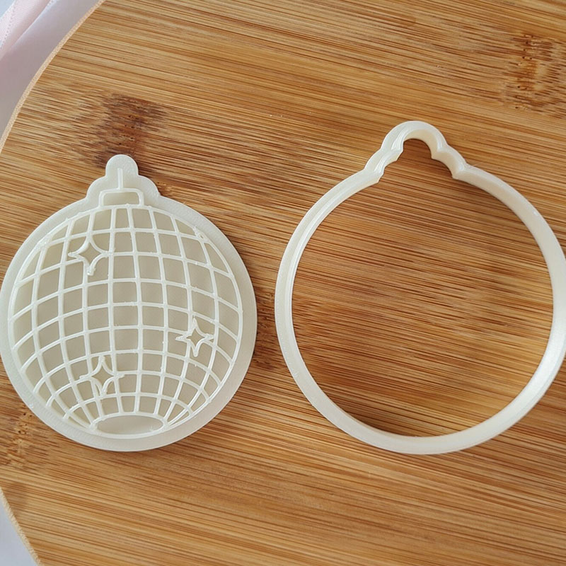 Personalized Disco Ball Cookie Cutter Stamp 3D Embosser Fondant Stamp for Holiday Dance Party Baking for Dance Lovers Music Lovers for Mom for Her