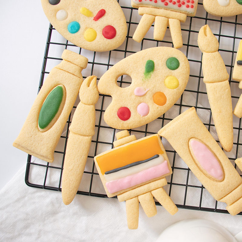 Personalized Palette Cookie Cutter Art Theme Design for Artists Teachers Kids Creative Baking Gifts
