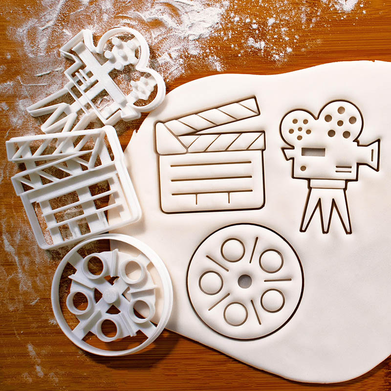 Personalized Clapperboard Cookie Cutter Filmmaker Baking Retro Movie Theme Cookie Cutter for Filmmaker Movie Lovers