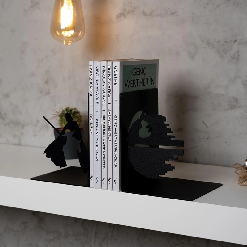 Personalized Star Metal Bookends Metal Decor Art Gift Star Bookend Book Lover Gift Bookworm Gift Librarian Gift for Movie Lovers for Him