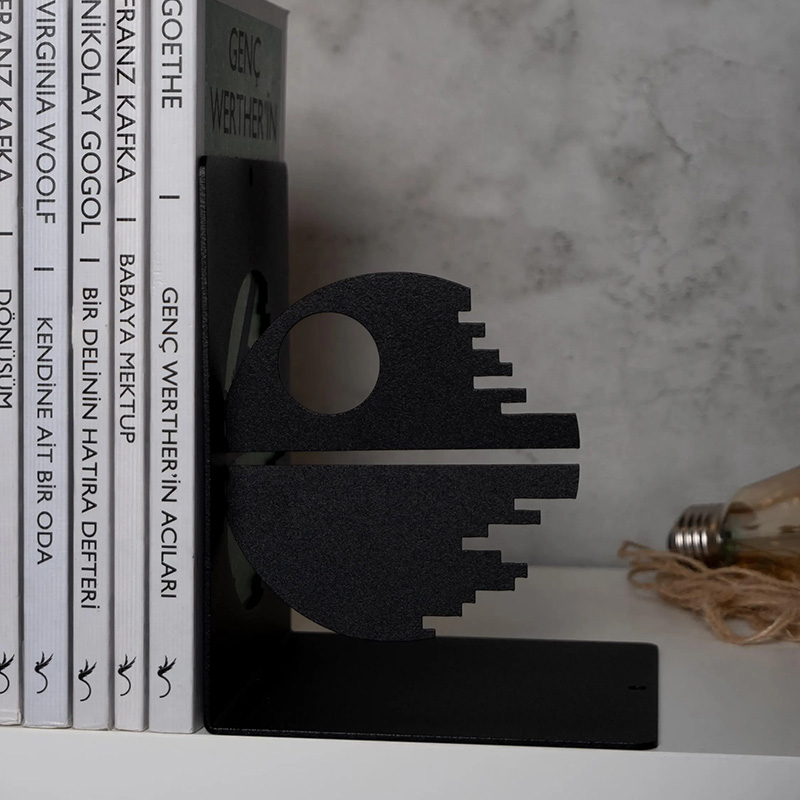 Personalized Star Metal Bookends Metal Decor Art Gift Star Bookend Book Lover Gift Bookworm Gift Librarian Gift for Movie Lovers for Him