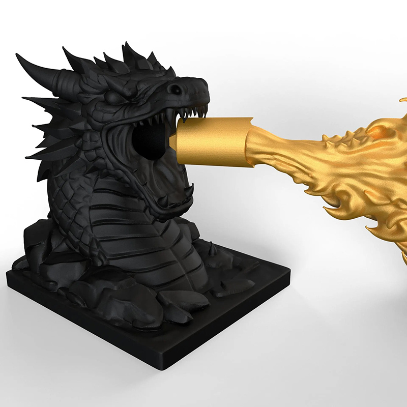 Personalized Dragon Breath Bookend Fantasy Book Nook for DND Game Lovers Book lovers for Game Night Book Corner