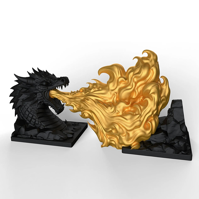 Personalized Dragon Breath Bookend Fantasy Book Nook for DND Game Lovers Book lovers for Game Night Book Corner