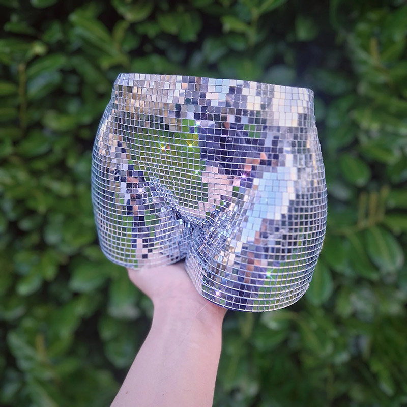 Personalized Disco Ball Body Planter Cheeky Silver Mirror Home Decor for Dance Lovers Music Lovers for Party Holiday