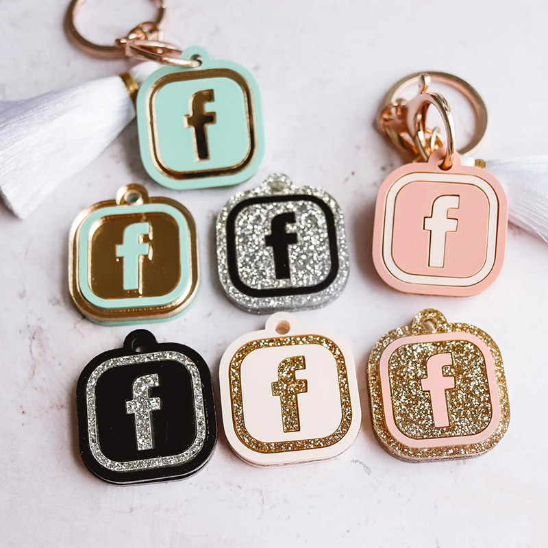 Personalized Instagram Smart NFC Keychain for Social Media | Tap and Follow | Digital Business Card | Payment Link | Cash App | Facebook | Tiktok | Link tree