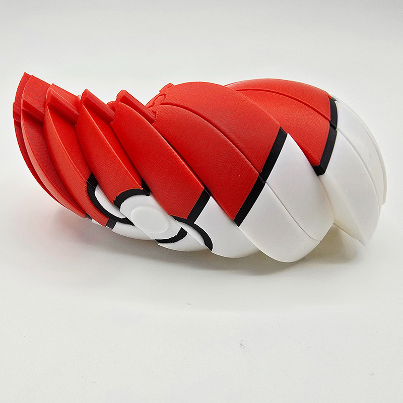 Personalized Pokéball Twist Fidget 3D Printed Gift Fun Gift for Anime Lovers Game Lovers