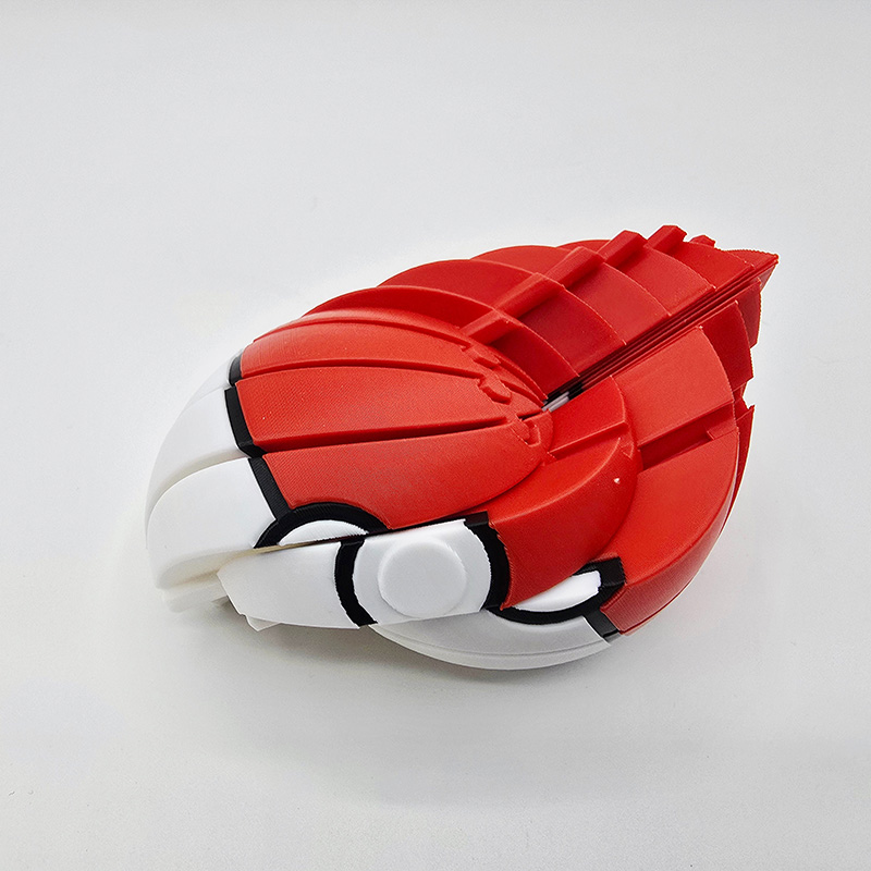Personalized Pokéball Twist Fidget 3D Printed Gift Fun Gift for Anime Lovers Game Lovers