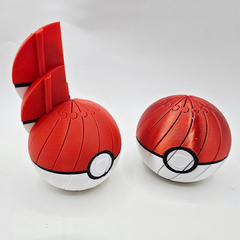 Personalized Pokéball Twist Fidget 3D Printed Gift Fun Gift for Anime Lovers Game Lovers