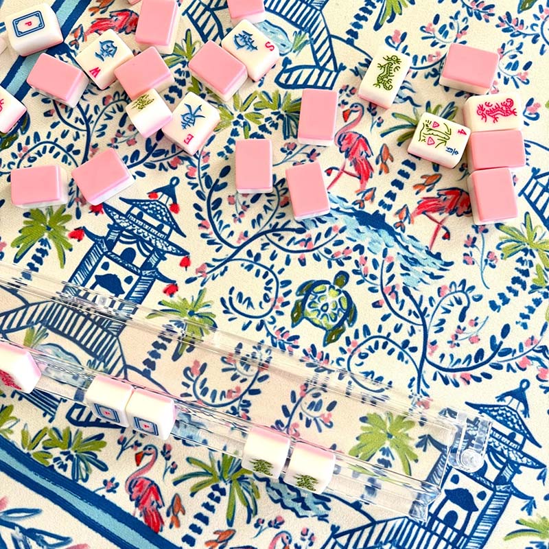 Personalized Chinoiserie Mahjong Game Mat Game Surface Travel Portable Playing for Game Night