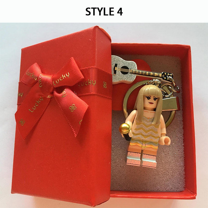 Personalized Tay Pop Singer Musician Keychain Custom Handmade 3D Keyring  for Swifties for Fans Party Concert for Birthday Valentine Day