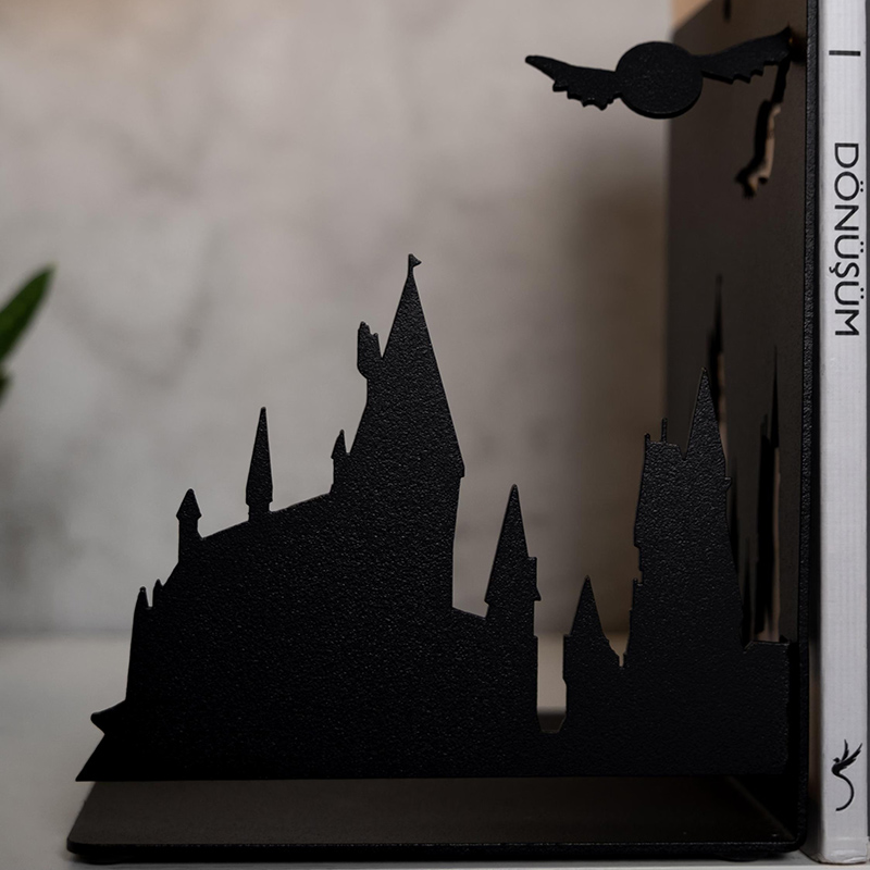 Personalized Wizard Metal Bookend Decoration Magic Bookend Gift Book Lover Gift Housewarming Gift Bookworm Gift Kids Gift Magic Movie Lovers Gift