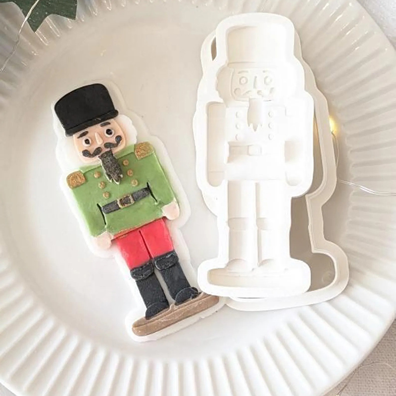 Personalized Ballerina Cookie Cutter 3D Embosser Nutcracker Ballet Fondant Stamp Elegant Holiday Christmas Cookie Tool for Dance Party Baking for Dance Lovers for Her