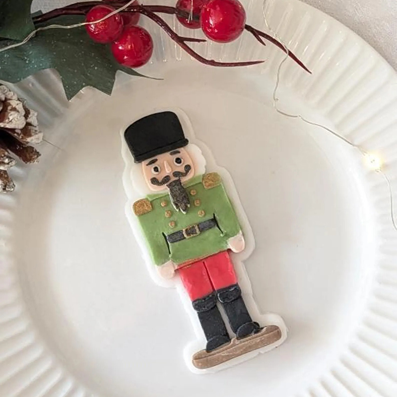 Personalized Ballerina Cookie Cutter 3D Embosser Nutcracker Ballet Fondant Stamp Elegant Holiday Christmas Cookie Tool for Dance Party Baking for Dance Lovers for Her