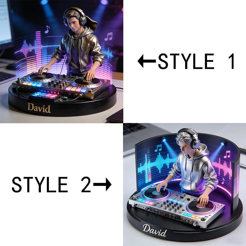 Personalized DJ Performance Themed Desktop Ornaments for Music Lovers Acrylic Plaque Gift for DJ Enthusiasts for Music Studio