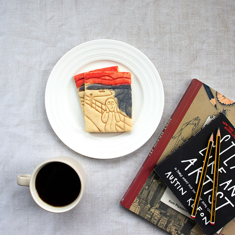 Personalized The Scream Cookie Cutter Biscuit Fondant Cutters Psychological Expressionist Art Gift for Art Lovers Painting Enthusiasts